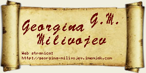 Georgina Milivojev vizit kartica